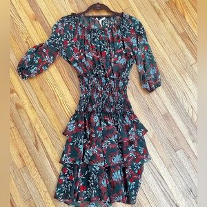 Maje Off the Shoulder Floral Dress Size 1